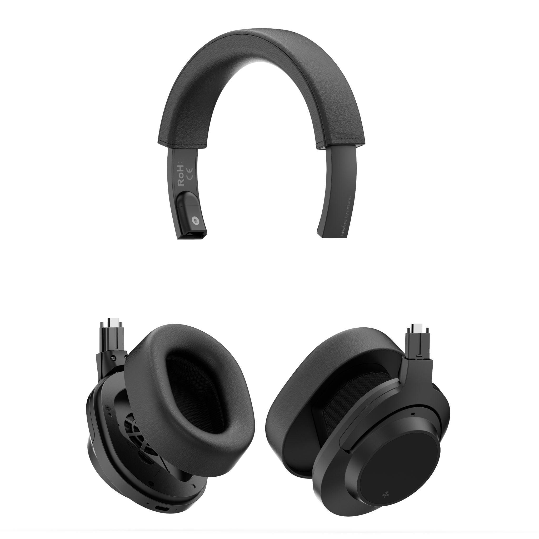 Auriculares bluetooth sostenibles Hune AURORA Modular desarmado
